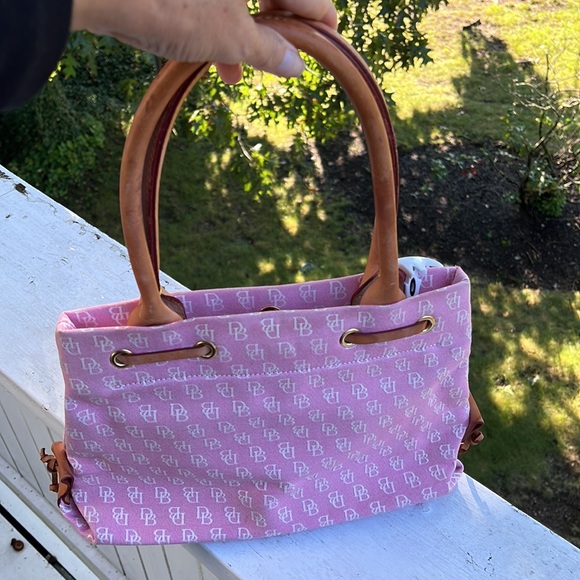 Dooney & Bourke Pink Mini Tassel Tote - Picture 2 of 8
